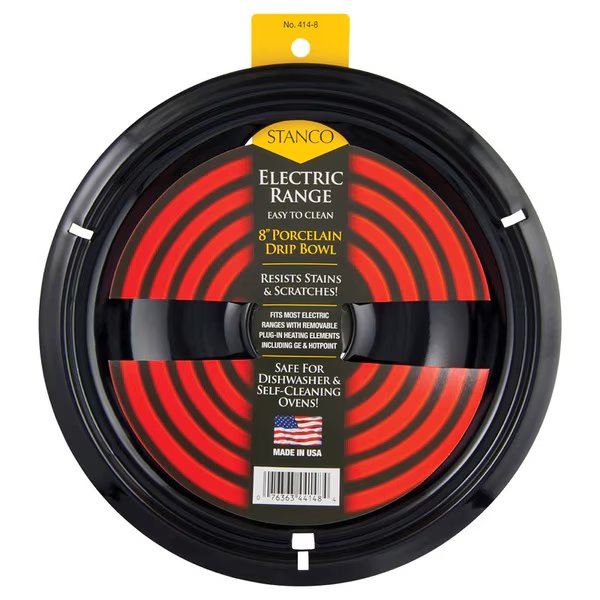 DRIP PAN BOWL 8"" PORCLN, Stanco, Mfr#: 414-8