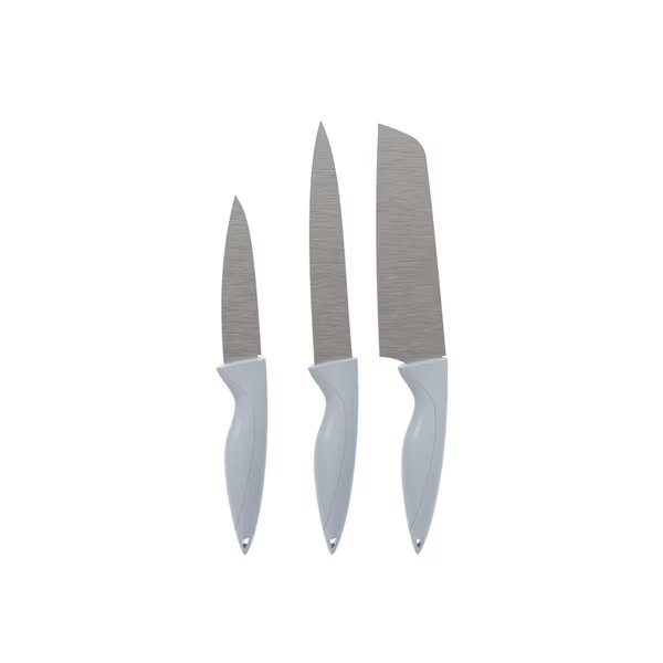 Knife Set Ss Gray 3Pc, Core Kitchen, Mfr#: AC29922