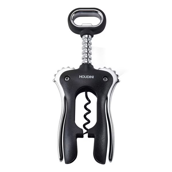 Black Stainless Steel Wing Corkscrew, Houdini, Mfr#: H1-012901T