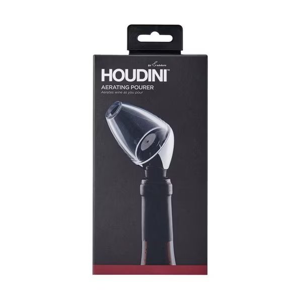 Deluxe 16 oz Silver Chrome Aerating Wine Pourer, Houdini, Mfr#: W9112