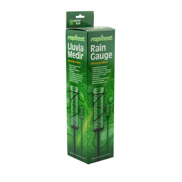 RAIN GAUGE STAKE 2X5"", Luster Leaf, Mfr#: 1646