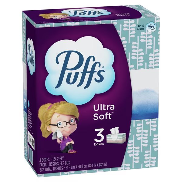 Ultra Soft 124 ct Facial Tissue, Puffs, Mfr#: 35520