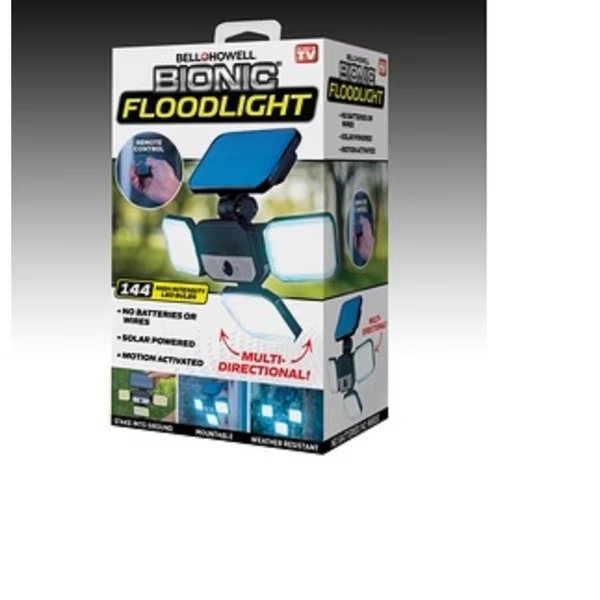 FLOODLIGHT SOLAR PWR LED, Bell + Howell, Mfr#: 7897