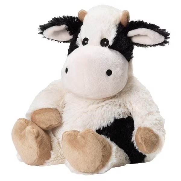 Stuffed Animals Plush Black/White, Warmies, Mfr#: CP-COW-3