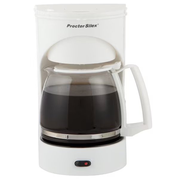 12 cups White Coffee Maker, Proctor-Silex, Mfr#: 43501PS