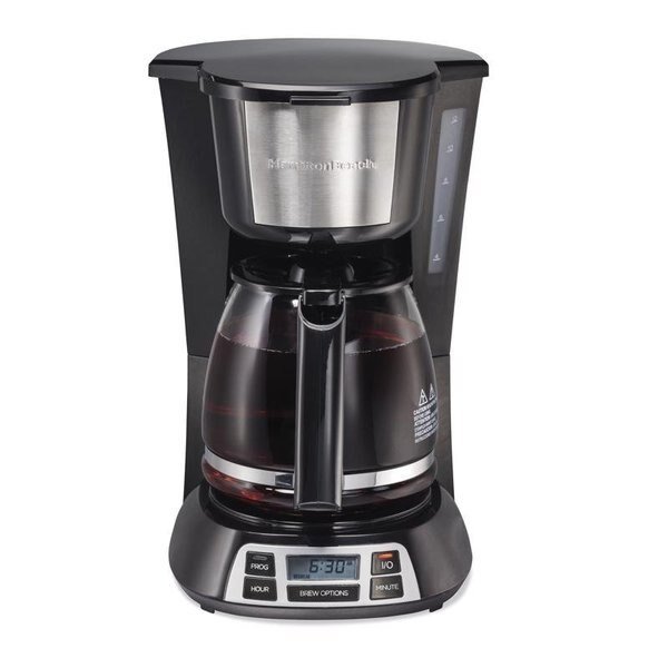 12 cups Black/Silver Coffee Maker, Hamilton Beach, Mfr#: 49630