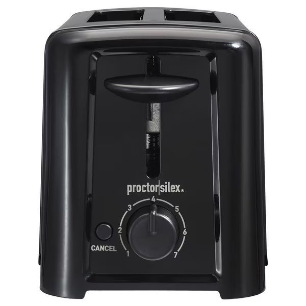Proctor Silex Plastic Black 2 slot Toaster 6.2 in. H X 5.3 in. W X 10.3 in. D, Hamilton Beach, Mfr#: 22624