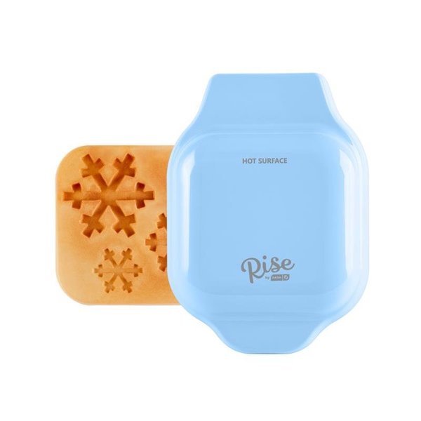 1 waffle Blue Plastic Waffle Maker, Rise By Dash, Mfr#: RMWS001GBSD06