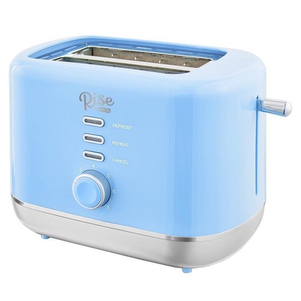 Plastic Blue 2 slot Toaster 7.4 in. H X 7.2 in. W X 11.1 in. D, Rise By Dash, Mfr#: RTT200GBSK06