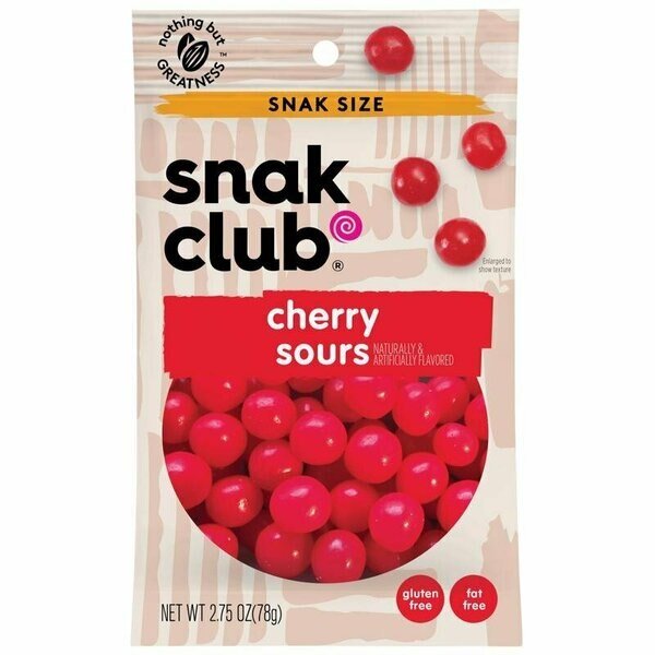 CANDY CHERRY SOUR 2.75OZ, Snak Club, Mfr#: 1785553
