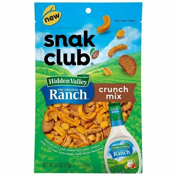 SNACK MIX CRUNCH 2.5OZ, Snak Club, Mfr#: 1721701