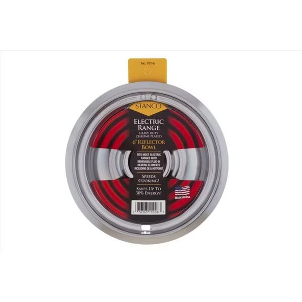 Steel Reflector Bowl 6 in. W, Stanco, Mfr#: 701-6