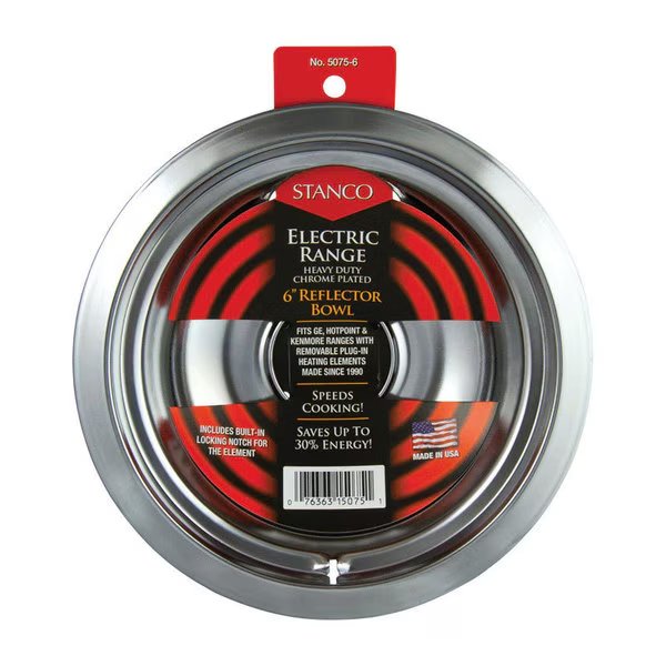 Small Stove Bowl Chrome, Stanco, Mfr#: 5075-6