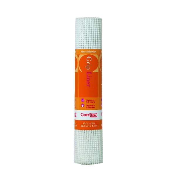 Con-Tact Beaded Grip 5 ft. L X 12 in. W White Non-Adhesive Shelf Liner, Con-Tact Brand, Mfr#: 05F-C7Y52-06