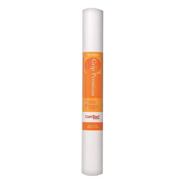 Con-Tact Grip Premium 4 ft. L X 18 in. W White Non-Adhesive Shelf Liner, Con-Tact Brand, Mfr#: 04F-C6U52-06