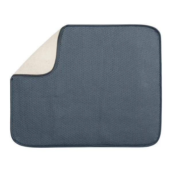 Drying Mat Mfbr Pewtr Lg, Interdesign, Mfr#: 41241