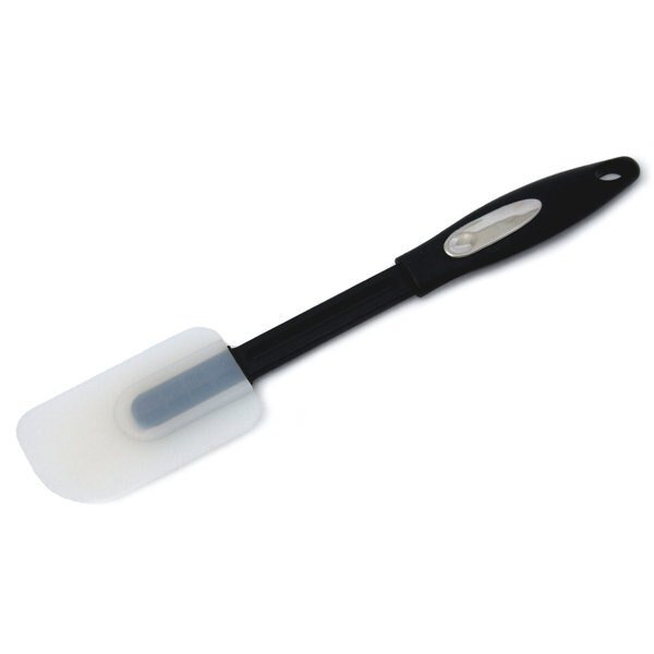 3-1/2 in. W X 12-1/4 in. L Black/White Silicone 12-1/2 in. Spatula, Chef Craft, Mfr#: 21214