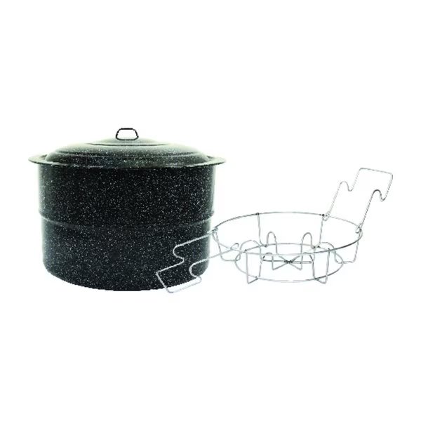 Granite Ware Canner with Lid & Jar Rack 33 qt 3 pc, Columbian Home, Mfr#: 319802
