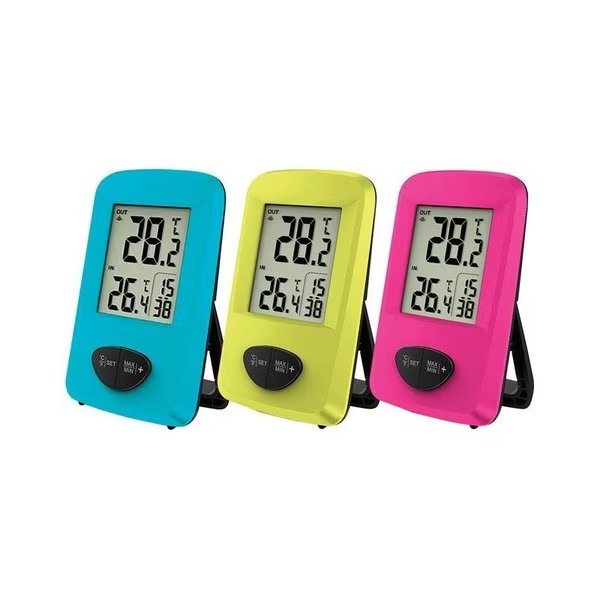 Digital Thermometer Plastic Assorted 7.28 in., Taylor, Mfr#: 1511AST1