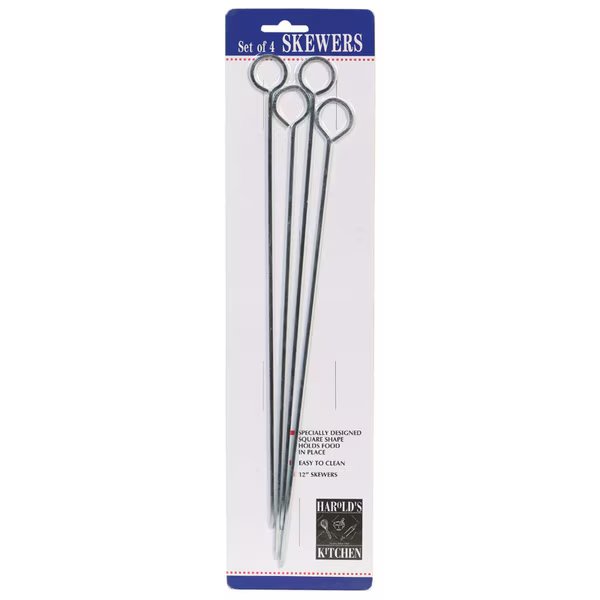 SKEWERS 12""CHROME CD4, Harold Import Co, Mfr#: 43169