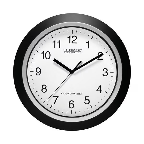 WALL CLOCK BLK  12"", La Crosse Technology, Mfr#: WT-3129