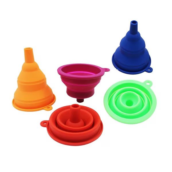 Assorted 4 in. H Silicone Extendable Funnel, Diamond Visions, Mfr#: 11-1512