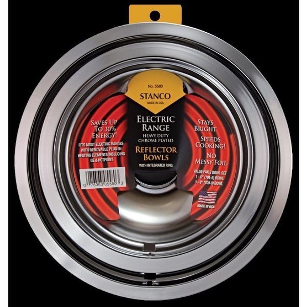 Steel Reflector Bowl 6 and 8 in. W, Stanco, Mfr#: 5580