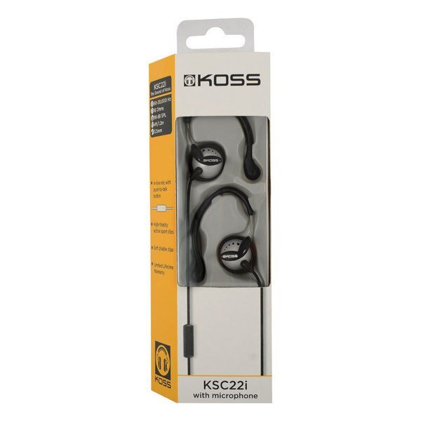 Koss Headphones W/Mic, Koss, Mfr#: KSC22I