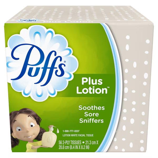 Puffs Pls Lotion 56Ct, Puffs, Mfr#: 037000348641