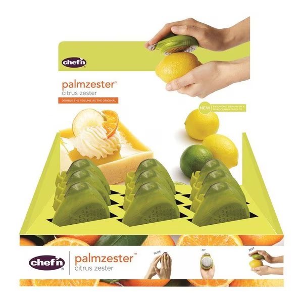 Palmzester Green Plastic Citrus Zester, Chef N, Mfr#: 102-215-004
