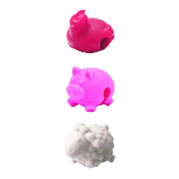 Red/Pink/White Silicone Pot Lid Lifters, Tovolo, Mfr#: 81-4467