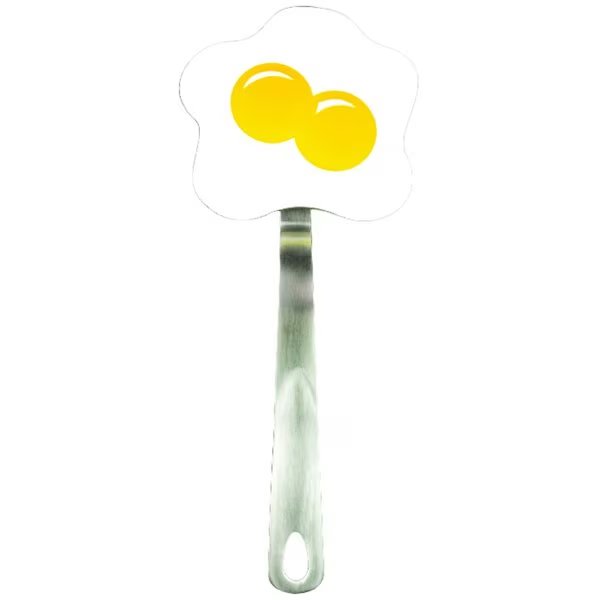 Spatulart 4.8 in. W X 13.25 in. L White and Yellow Nylon/Stainless Steel Egg Turner, Tovolo, Mfr#: 80-3916