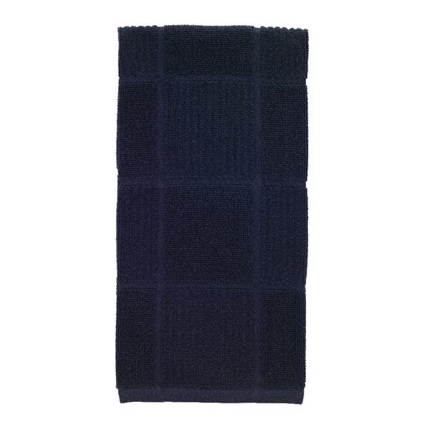 Charcoal Cotton Checked Parquet Kitchen Towel, T-Fal, Mfr#: 10953