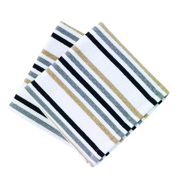 Multicolored Cotton Stripes Dish Cloth , 2PK, T-Fal, Mfr#: 22453