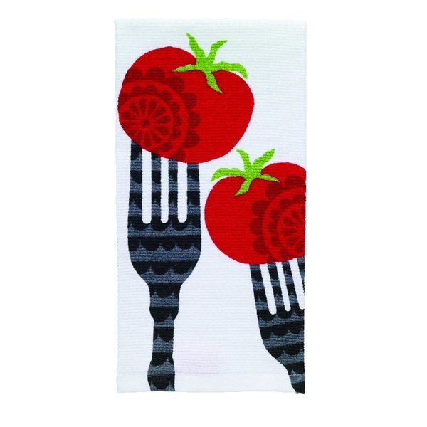 Multicolored Cotton Fork/Tomato Kitchen Towel, T-Fal, Mfr#: 12453