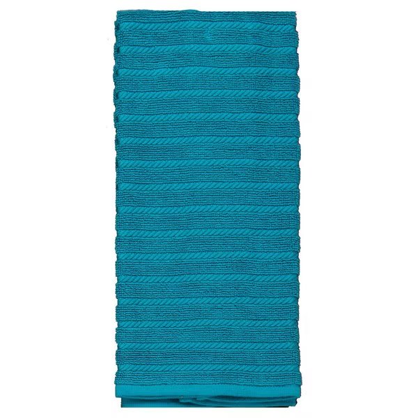 Cooks Kitchen Teal Cotton Kitchen Towel, Kay Dee, Mfr#: R3210