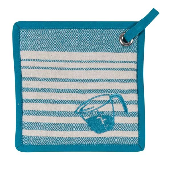 Teal Cotton Pot Holder, Kay Dee, Mfr#: R3212