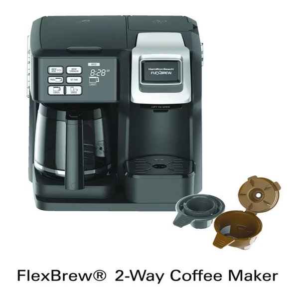FlexBrew 12 cups Black Coffee Maker, Hamilton Beach, Mfr#: 49976