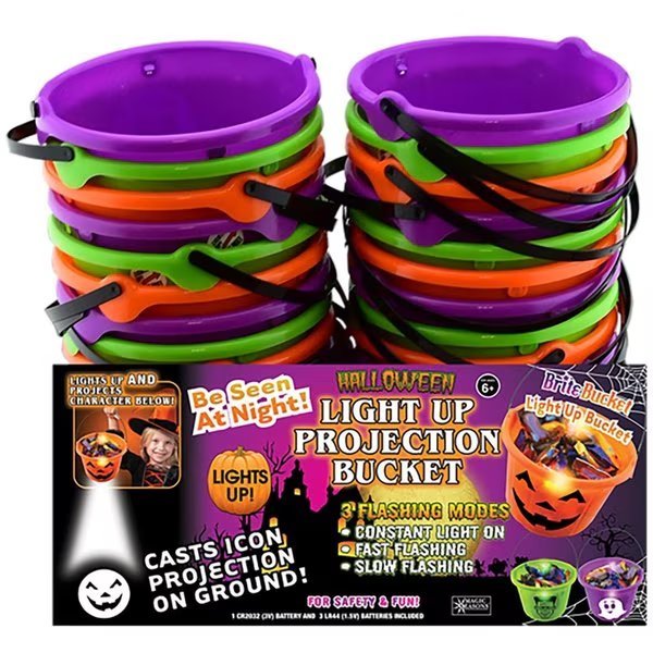 Magic Seasons Prelit Halloween Character Projection Bucket Accessory, Shawshank Ledz, Mfr#: 702685