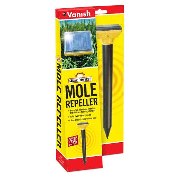 SOLAR PWR MOLE REPELLER, Vanish, Mfr#: P7970