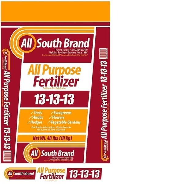 All South Brand All-Purpose Lawn Fertilizer For All Grasses 6000 sq ft, Sunniland, Mfr#: 056402