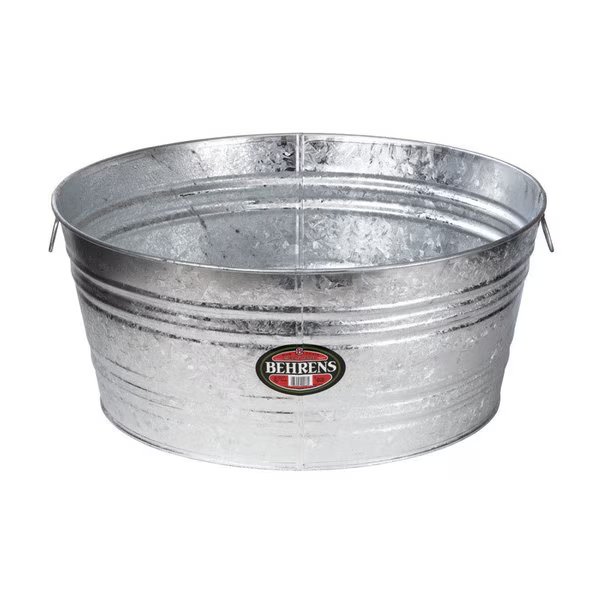 Round Tub Galv 15Gal, Behrens, Mfr#: 2