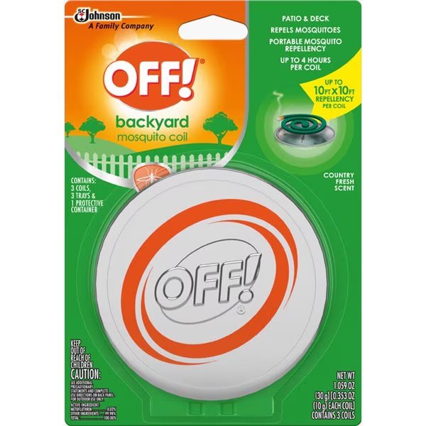OFF! Insect Repellent Coil For Mosquitoes 1.06 oz, Off, Mfr#: 75204