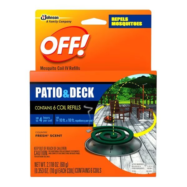 OFF! Insect Repellent Refill Coil For Mosquitoes 2.118 oz, Off, Mfr#: 75203