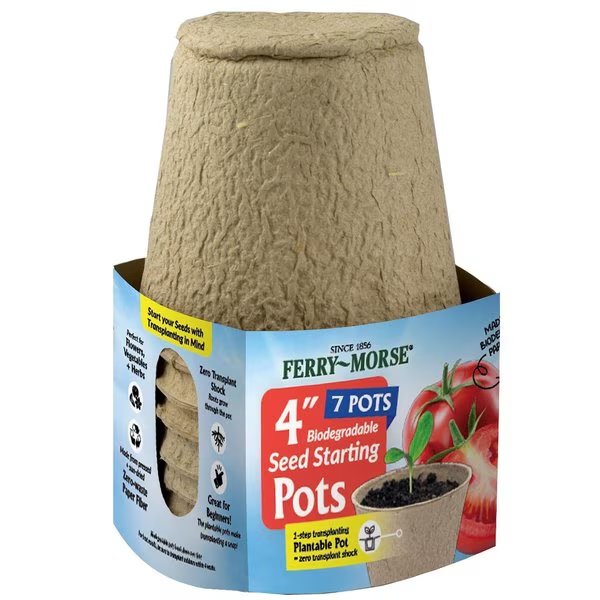 Ferry-Morse 7" H X 4" W X 4" L Plant Pot Seed Starter 7 pk, 7PK, Plantation Products, Mfr#: FR407