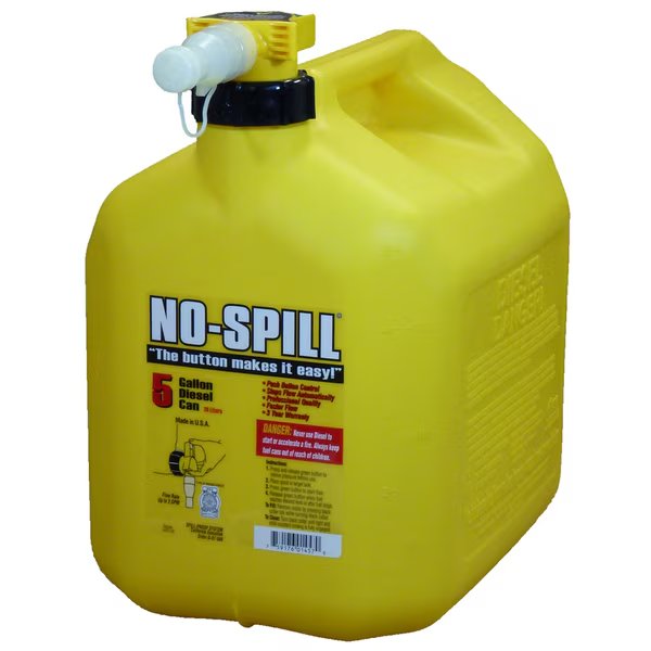 Diesel Can No Spill 5Gal, No-Spill, Mfr#: 1457