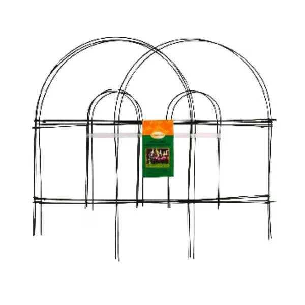 10 ft. L X 18 in. H Metal Green Garden Fence, Panacea, Mfr#: 8912A