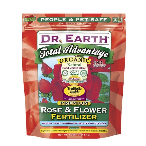 Rose & Flower Fertlzr 4#, Dr. Earth, Mfr#: 702P