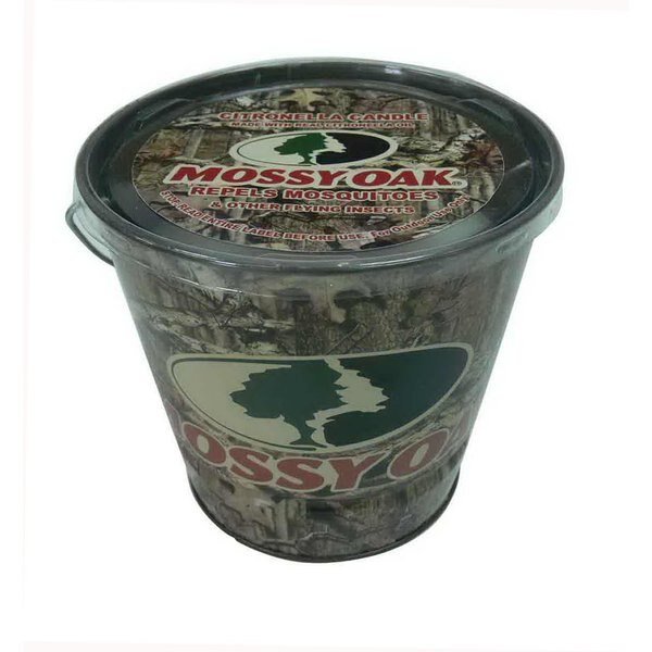 Mossy Oak Citronella Bucket Candle For Mosquitoes/Other Flying Insects 16 oz, Patio Essentials, Mfr#: 21167
