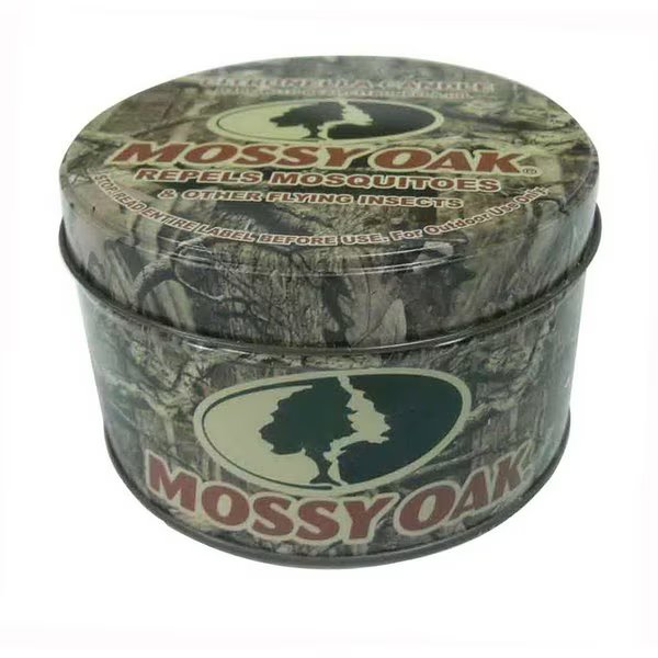 Mossy Oak Candle with Holder Wax For Mosquitoes/Other Flying Insects 8 oz, Patio Essentials, Mfr#: 21168
